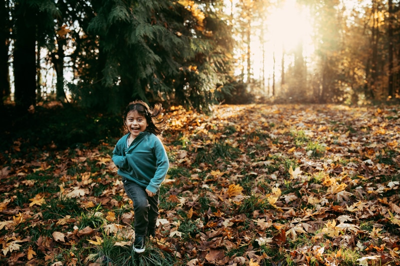 boy running in the forest, things to do in beaverton